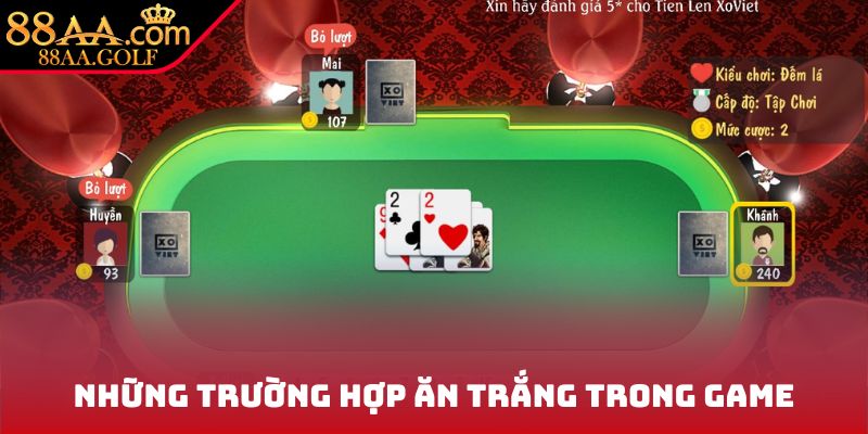 Những trường hợp ăn trắng trong game