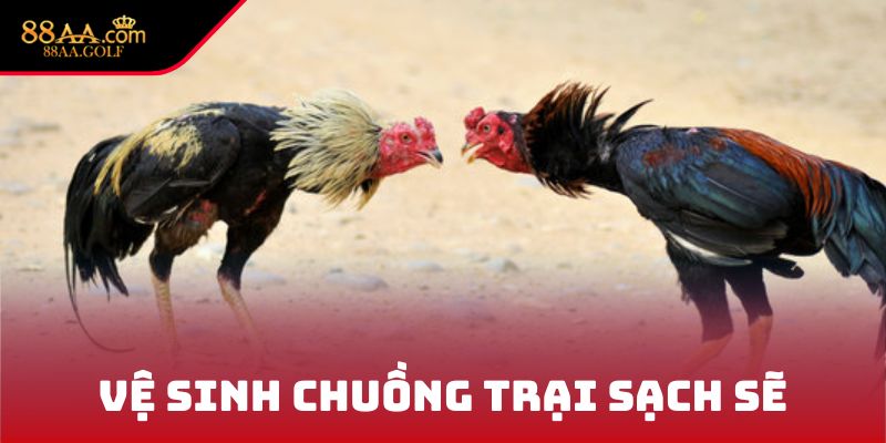 Vệ sinh chuồng trại sạch sẽ